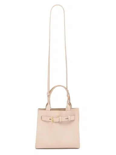 Tom Ford Women's Audrey Small Leather Top Handle Bag - Light Beige | Thumbnail 6