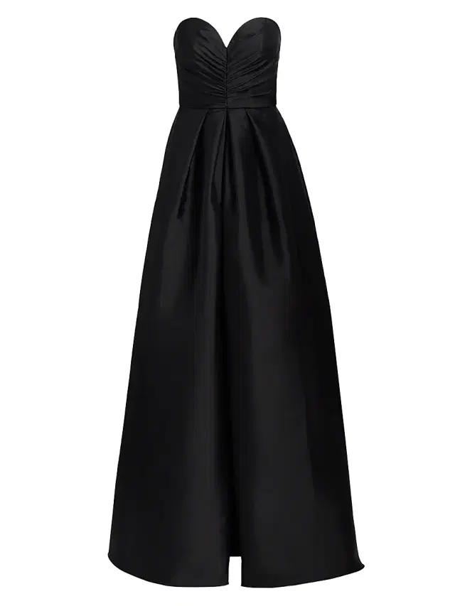 Vera Wang Bride Women's Laval Sweetheart A-Line Gown - Black