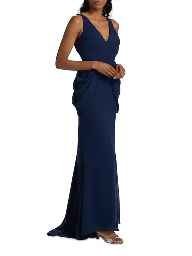 Vera Wang Bride Women's Corse Draped Sleeveless Gown | Thumbnail 4 Vera Wang Bride Women's Corse Draped Sleeveless Gown | Thumbnail 4