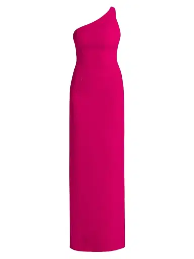 Vera Wang Bride Women's Alpes Asymmetric Crepe Column Gown | Thumbnail 1 Vera Wang Bride Women's Alpes Asymmetric Crepe Column Gown | Thumbnail 1