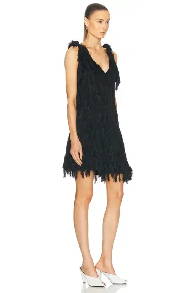 Bottega Veneta Fringe Crepe Mini Dress | Thumbnail 2 Bottega Veneta Fringe Crepe Mini Dress | Thumbnail 2
