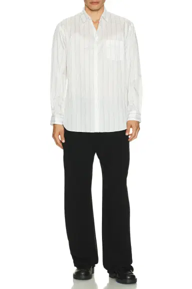 Comme des Garçons SHIRT Yarn Dyed Cupra Stripe Shirt | Thumbnail 5