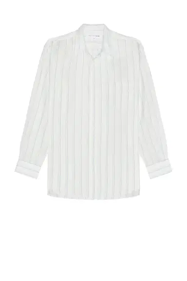Comme des Garçons SHIRT Yarn Dyed Cupra Stripe Shirt | Thumbnail 1