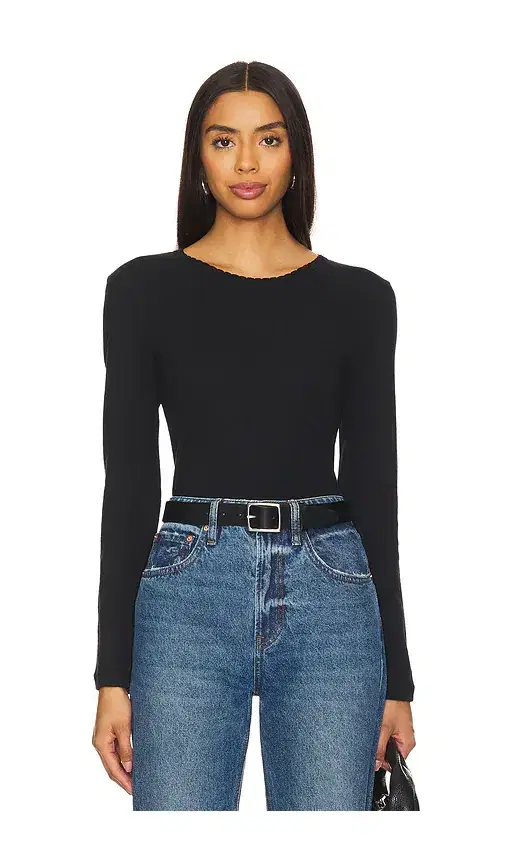 LESET Pointelle Long Sleeve