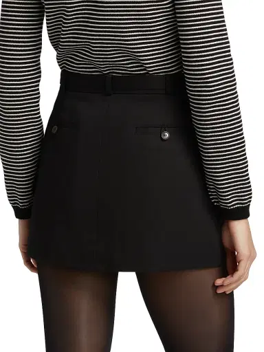 Frame Women's Denim A-Line Wrap Miniskirt | Thumbnail 5