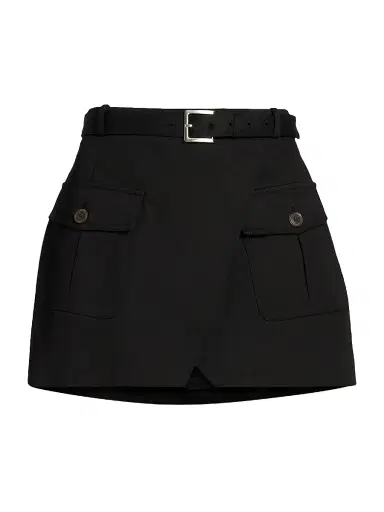 Frame Women's Denim A-Line Wrap Miniskirt | Thumbnail 1