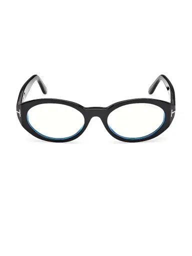 Tom Ford Women's 54MM Oval Optical Eyeglasses - Shiny Black | Thumbnail 2 Tom Ford Women's 54MM Oval Optical Eyeglasses - Shiny Black | Thumbnail 2