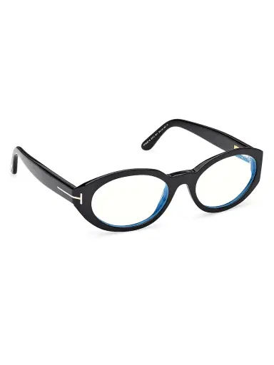 Tom Ford Women's 54MM Oval Optical Eyeglasses - Shiny Black | Thumbnail 8 Tom Ford Women's 54MM Oval Optical Eyeglasses - Shiny Black | Thumbnail 8