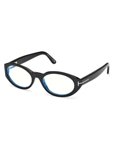Tom Ford Women's 54MM Oval Optical Eyeglasses - Shiny Black | Thumbnail 1 Tom Ford Women's 54MM Oval Optical Eyeglasses - Shiny Black | Thumbnail 1