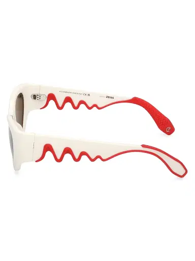 Christian Louboutin Women's Loubishark 54MM Cat-Eye Sunglasses - White Red | Thumbnail 3 Christian Louboutin Women's Loubishark 54MM Cat-Eye Sunglasses - White Red | Thumbnail 3