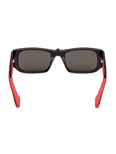Christian Louboutin Women's Loubishark 53MM Rectangular Sunglasses - Black Smoke Red | Thumbnail 5 Christian Louboutin Women's Loubishark 53MM Rectangular Sunglasses - Black Smoke Red | Thumbnail 5