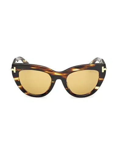 Tom Ford Women's ICON 52MM Cat-Eye Sunglasses - Brown Honey | Thumbnail 2