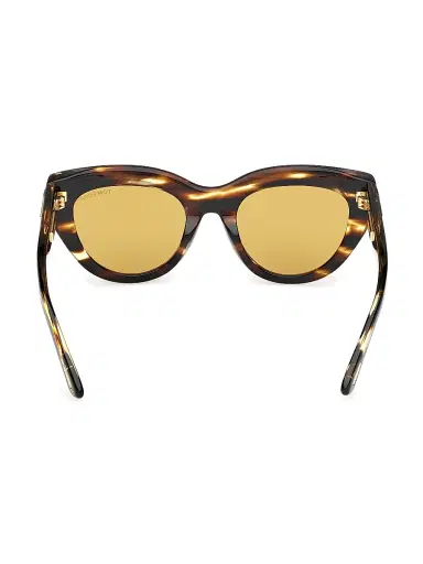 Tom Ford Women's ICON 52MM Cat-Eye Sunglasses - Brown Honey | Thumbnail 5