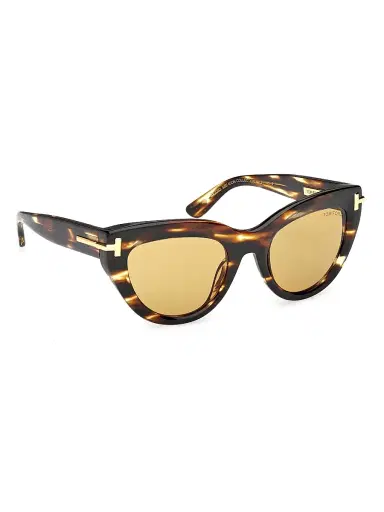 Tom Ford Women's ICON 52MM Cat-Eye Sunglasses - Brown Honey | Thumbnail 8