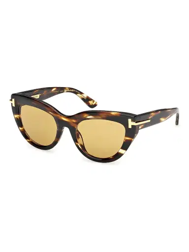 Tom Ford Women's ICON 52MM Cat-Eye Sunglasses - Brown Honey | Thumbnail 1