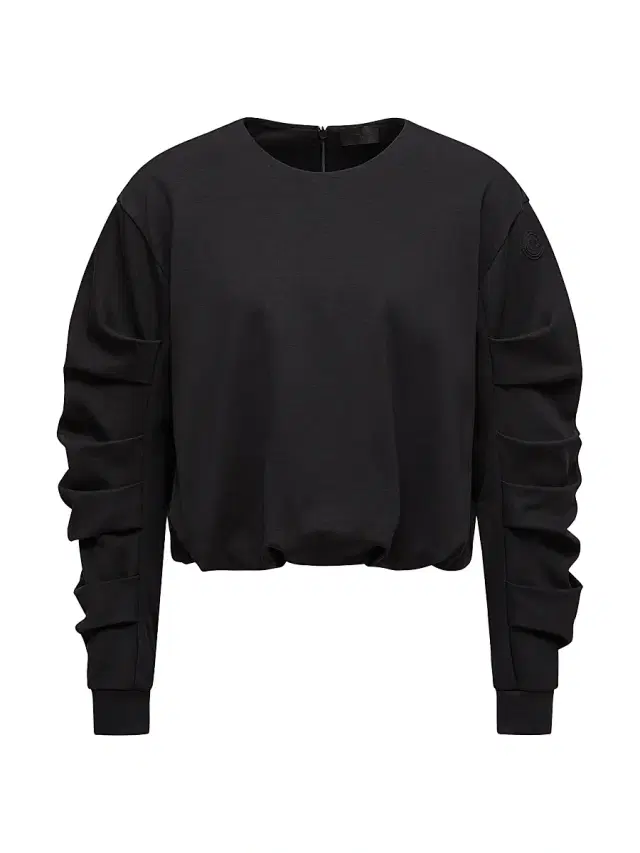 Women's Crewneck Sweatshirt in Cotton - Black
