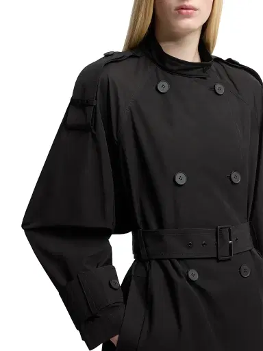 Moncler Women's Trevoux Coat - Black | Thumbnail 4 Moncler Women's Trevoux Coat - Black | Thumbnail 4