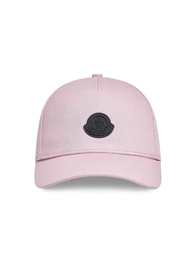 Moncler Women's Baseball Hat in Cotton Gabardine - Pink | Thumbnail 1 Moncler Women's Baseball Hat in Cotton Gabardine - Pink | Thumbnail 1