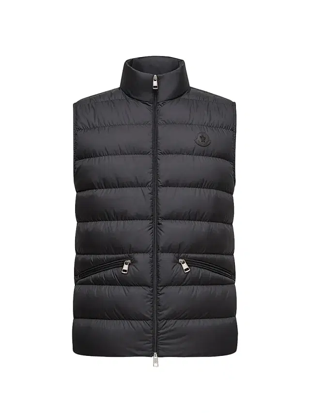 Moncler Men's Treompan Nylon Lightweight Puffer Down Vest - Black