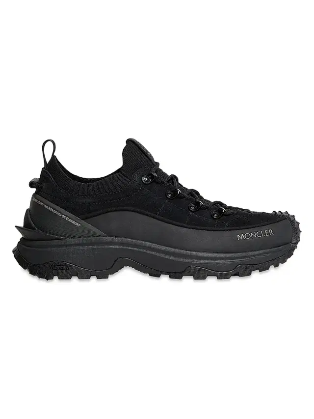Women's Trailgrip Lite3 Sneakers in Nubuck and Suede - Black