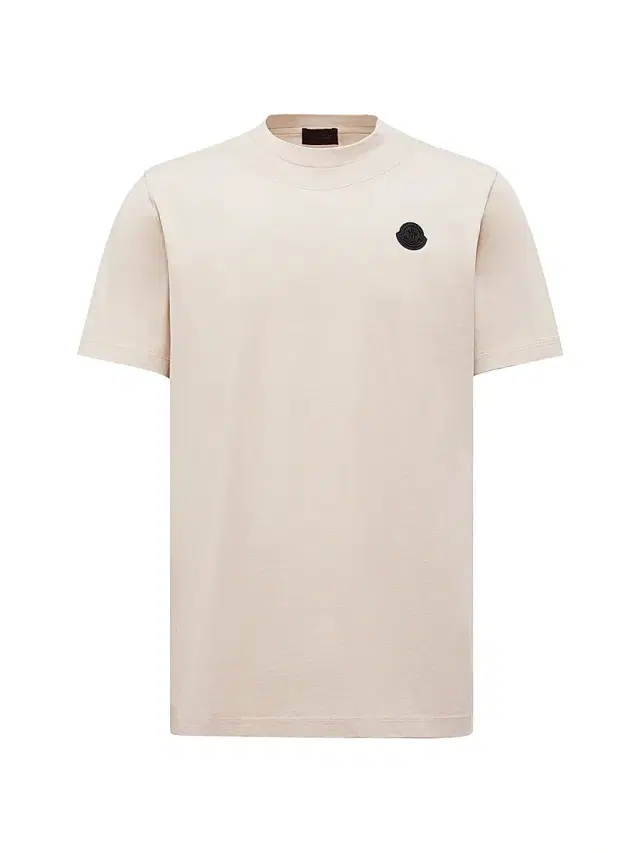 Men's Crew-Neck T-Shirt in Cotton - Light Beige