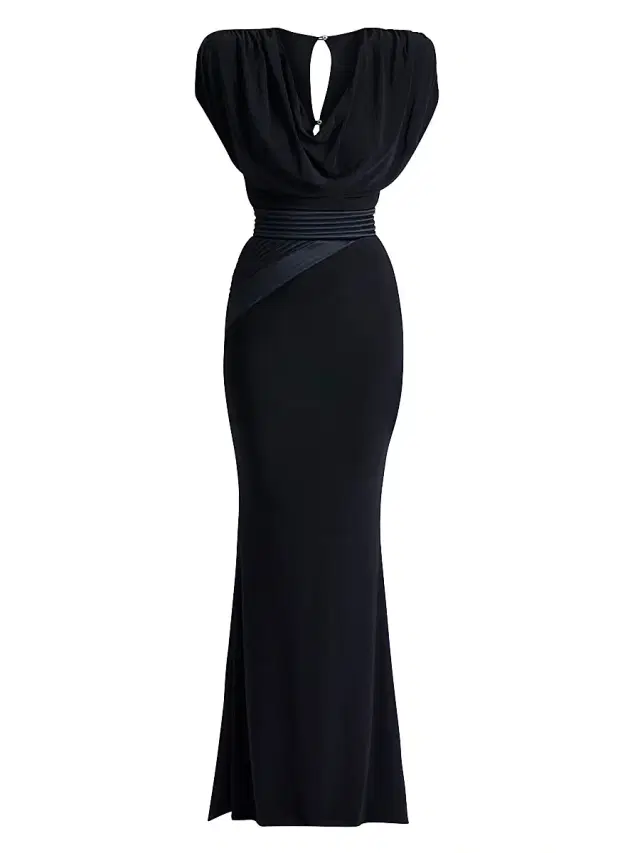 Women's Ilium Stretch-Jersey Body-Con Gown - Black - Size 2 Women's Ilium Stretch-Jersey Body-Con Gown - Black - Size 2