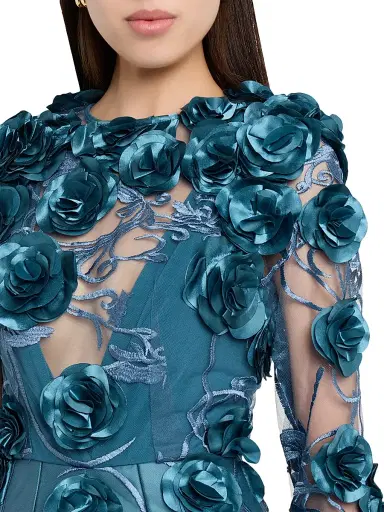 Zhivago Women's Aonia Embellished Floral Mesh Minidress | Thumbnail 5 Zhivago Women's Aonia Embellished Floral Mesh Minidress | Thumbnail 5