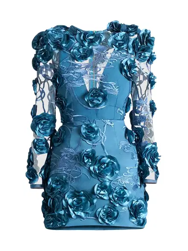 Zhivago Women's Aonia Embellished Floral Mesh Minidress | Thumbnail 1 Zhivago Women's Aonia Embellished Floral Mesh Minidress | Thumbnail 1