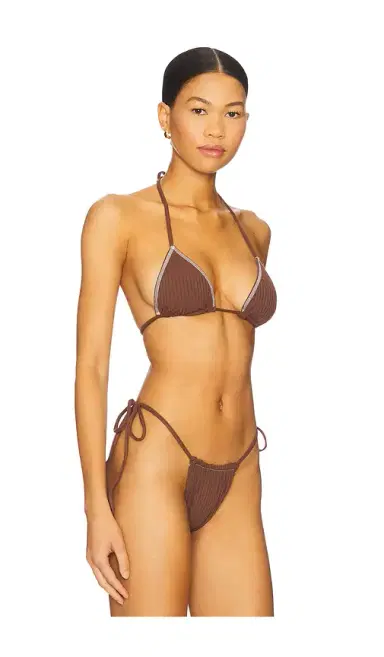 Frankies Bikinis Nick Ribbed Bikini Top | Thumbnail 2