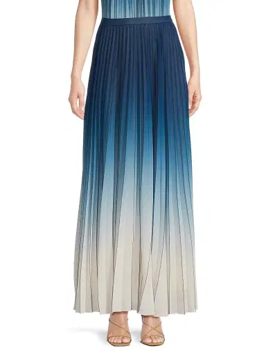 Ungaro Women's Lila Ombré Maxi Skirt - Cosmic Blue Ombre | Thumbnail 3