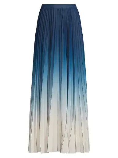 Ungaro Women's Lila Ombré Maxi Skirt - Cosmic Blue Ombre | Thumbnail 1
