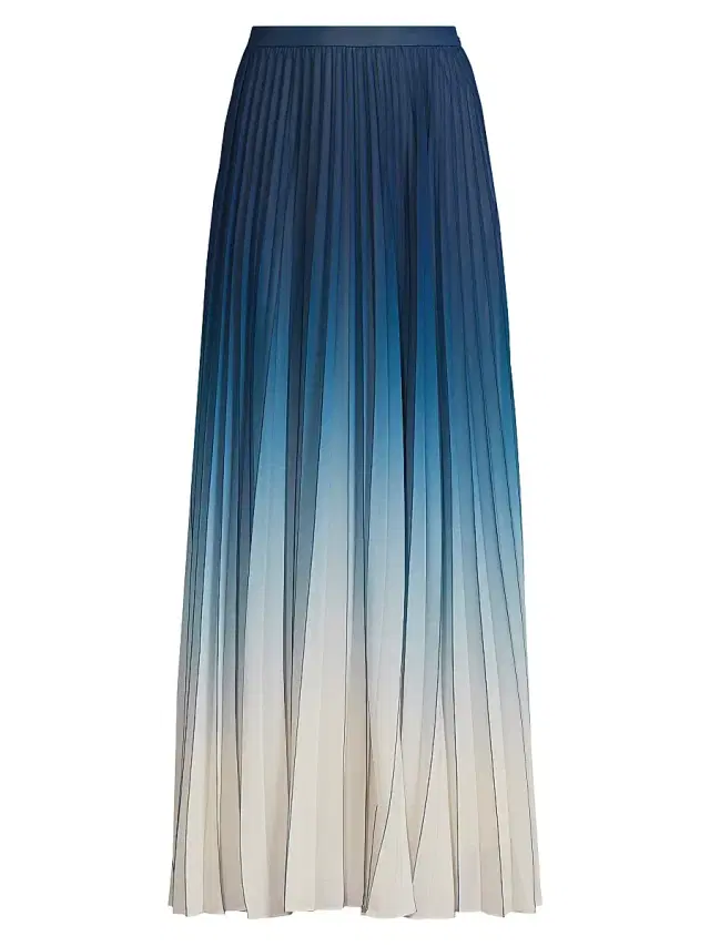 Ungaro Women's Lila Ombré Maxi Skirt - Cosmic Blue Ombre
