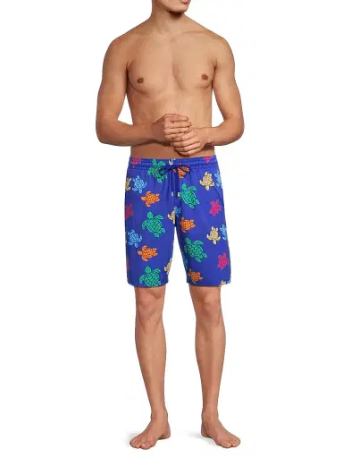 Vilebrequin Men's Tortue Printed Stretch Swim Shorts - Marrakech - Size XL | Thumbnail 2