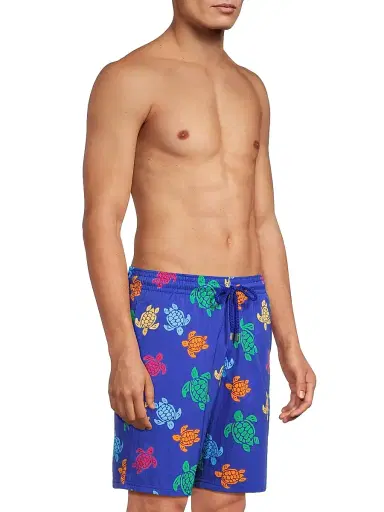 Vilebrequin Men's Tortue Printed Stretch Swim Shorts - Marrakech - Size XL | Thumbnail 4