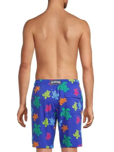 Vilebrequin Men's Tortue Printed Stretch Swim Shorts - Marrakech - Size XL | Thumbnail 5