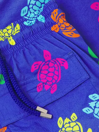 Vilebrequin Men's Tortue Printed Stretch Swim Shorts - Marrakech - Size XL | Thumbnail 6