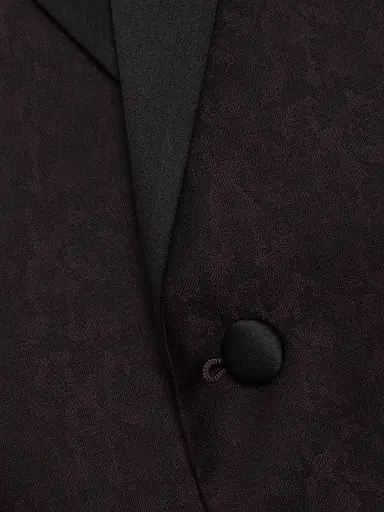 Emporio Armani Men's Jacquard Wool Dinner Jacket - Black Beauty | Thumbnail 7