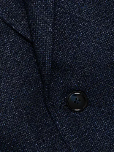 Giorgio Armani Men's Textured Wool-Blend Sportcoat - Blue - Size 44 | Thumbnail 7 Giorgio Armani Men's Textured Wool-Blend Sportcoat - Blue - Size 44 | Thumbnail 7