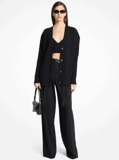 Michael Kors Collection Manhatta Medium Leather Bag | Thumbnail 7 Michael Kors Collection Manhatta Medium Leather Bag | Thumbnail 7