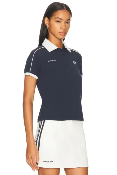 adidas Originals X Sporty & Rich Polo Tee | Thumbnail 2 adidas Originals X Sporty & Rich Polo Tee | Thumbnail 2