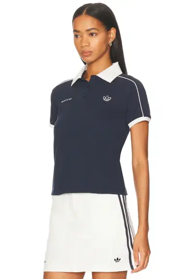adidas Originals X Sporty & Rich Polo Tee | Thumbnail 3 adidas Originals X Sporty & Rich Polo Tee | Thumbnail 3