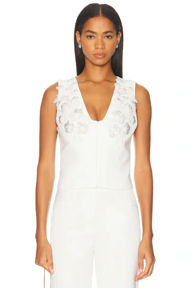 ILA Terry Applique Detailed Vest