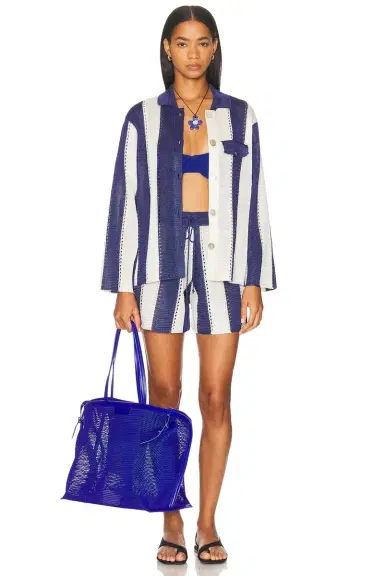 Calle Del Mar Cabana Stripe Long Sleeve Shirt | Thumbnail 4