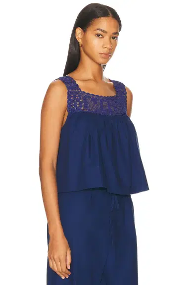 Calle Del Mar Heirloom Poplin Blouse | Thumbnail 2
