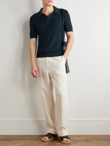 Zegna Slim-Fit Cotton-Piqué Polo Shirt - Men | Thumbnail 2 Zegna Slim-Fit Cotton-Piqué Polo Shirt - Men | Thumbnail 2