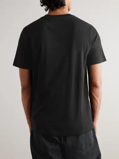Moncler Three-Pack Logo-Appliquéd Cotton-Jersey T-Shirts - Men | Thumbnail 3