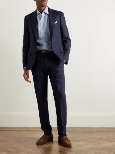 Loro Piana André Linen Half-Placket Shirt - Men | Thumbnail 2 Loro Piana André Linen Half-Placket Shirt - Men | Thumbnail 2