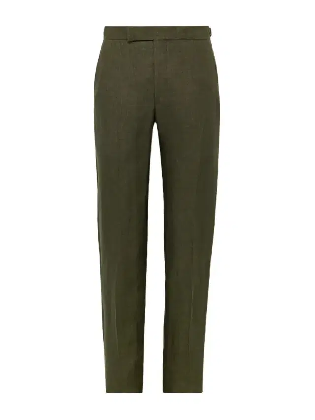 Chapman Slim-Fit Straight-Leg Linen Suit Trousers - Men