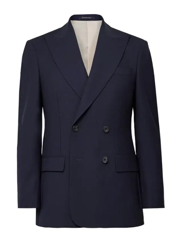 Hepworth Double-Breasted Grain de Poudre Wool Suit Jacket - Men