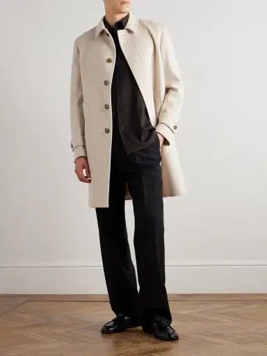 Lardini Virgin Wool Overcoat - Men | Thumbnail 2 Lardini Virgin Wool Overcoat - Men | Thumbnail 2